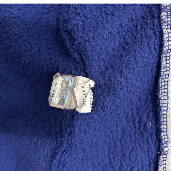 The North Face Girl's Full Zip Collared Blue Sherpa Jacket Medium - Picture 6 of 9